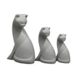 thumbnail image 3 of Colección de figuras de gatos pequeños a escala 1/12, estatua pequeña y linda, modelo de animal de simulación Gris, 3 of 9
