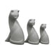 thumbnail image 3 of Conjunto de colección de figuras de gatos pequeños Adorno Figura de gato en miniatura Coleccionable para Gris, 3 of 9