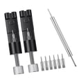 thumbnail image 1 of Kit de herramientas para quitar eslabones de reloj con 6 pasadores adicionales para relojeros. Herramienta robusta para ajustar el tamaño de correa, 1 of 8