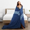 thumbnail image 5 of Blinn College Logo Fleece Blanket, Very Soft Microfiber Flannel Blanket for Couch Warm and Cozy for All Seasons, Black, 5 of 6