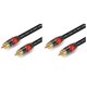 thumbnail image 2 of 4X Cable de Audio Digital RCA Estéreo Premium RCA Una RCA Cable Coaxial SPDIF Altavoz Macho Cable, 2 of 5