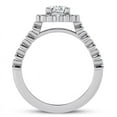 thumbnail image 2 of Circle Jewel 1.7 Ct Oval Cut Moissanite Ring - 14K White Gold Plated Ring - Anniversary Ring for Women - Jewelry for Her - Unique Proposal Gift - Stunning Ring - Ring for Special Occasions, 2 of 3