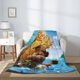 thumbnail image 4 of Manta de felpa suave y cómoda de Moana, manta de franela cálida y ligera para sofá cama de 80 x 60 pulgadas, 4 of 8