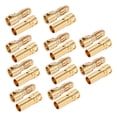 thumbnail image 1 of QIILU 3.5mm Gold Plated Male Female Banana Plug,Gold BulletConnector,10Pcs 3.5mm Female Banana Plug Pure Copper Gold Plated Bullet Banana Connectors For Electronic Measurement Accessories, 1 of 8