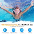 thumbnail image 2 of Set de Snorkel Seovediary para Niños con Cristal Panorámico Antivaho 4-16 años, 2 of 8
