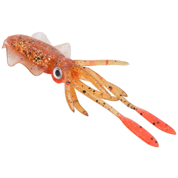 Sea Fish Lure, Fine Workmanship Soft Bait, Bionic Squid Shape 2PCS Red ...