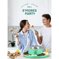 thumbnail image 5 of FOHERE Smores Maker Tabletop Indoor, Flameless Electric Marshmallow Roaster with 4 Detachable Trays & 4 Roasting Forks, Movie Night Supplies & Housewarming Gift, Green, 5 of 8