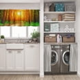 thumbnail image 5 of LALILO Kitchen Curtain Valance Beautiful Green Forest Rod Pocket Window Curtain 52"x 18" Set of 2, 5 of 5