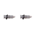 thumbnail image 4 of ZheElen Professional Stereo Output Threaded Output Lightweight 1/4 Inch Input Tube Style Anti-noisy Exquisite Socket Plug Sliver 2Set, 4 of 6