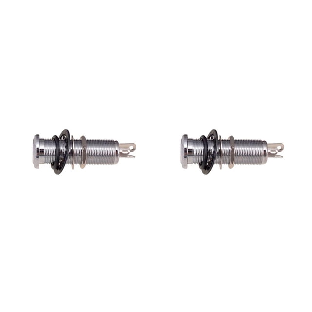 Advancent Salida estéreo práctica Salida roscada Entrada de 1/4 pulgadas Estilo de tubo de latón Enchufe impermeable antiruido para astilla Astilla 2piezas Advancent CBP464255