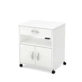 thumbnail image 1 of South Shore Axess Printer Cart on Wheels for All, in Pure White, 1 of 17