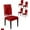 Snowflakesan9766, variant on Dining Chair Slipcover, Merry Christmas Snowflake Pattern Red Stretch Kitchen Chair Covers Removable Parsons Chair Protector Covers for Dining Room Banquet Party, Set of 4