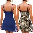 thumbnail image 3 of LWP 2 Pack Women's Lingerie Sexy Nightwear Spaghetti Strap Nightgown Babydoll Chemise, 3 of 10