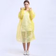 thumbnail image 4 of 5Pcs Unisex Disposable Waterproof Hooded Outdoor Hiking Riding Raincoat Poncho, 4 of 10
