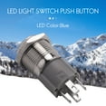 thumbnail image 3 of 12V 16mm Car LED Light Momentary Horn Button Metal Switch Push Button blue, 3 of 8