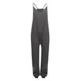 thumbnail image 5 of Lenpel Jumpsuits for Women Summer Casual Sleeveless Spaghetti Strap V Neck Rompers Baggy Overalls with Pockets, 5 of 5