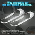 thumbnail image 4 of 4pcs Vehicle Exterior Outside Door Handle Cover Trims for Dodge for Ram 1500 2500 3500 2002-2008, 4 of 7