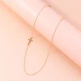 thumbnail image 5 of Gothic-Style Dainty 14K Yellow Gold Sideways Cross Necklace – Women’s Simple Choker Collar Crucifix Jewelry, Party Gift, 5 of 9