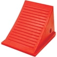 thumbnail image 1 of Checkers One Large Wheel Chock for 32-46" Tires, Heavy Duty Wheel Chocks for Semi Trucks, Utility, Tractor Trailer, 50k lb Load Capacity, Made in The USA, Polyurethane,, 1 of 8