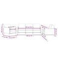 thumbnail image 4 of vidaXL 3 Piece Sofa Set Black Velvet, 4 of 5