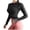 Black, variant on Women Workout Crop Top Seamless Shirt Athletic Yoga Short Sleeve Fitness Tight Tee Gym Cropped Tank Tops Womens Turtleneck Long Sleeve Tops S