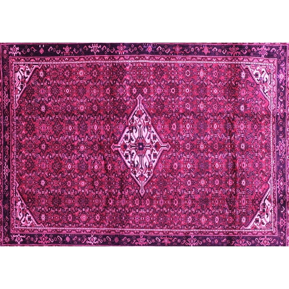 Ahgly Company Indoor Rectangle Persian Pink Traditional Area Rugs, 5' x 7'
