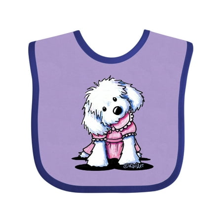 

Inktastic Maltese Girl in Pink Gift Baby Girl Bib
