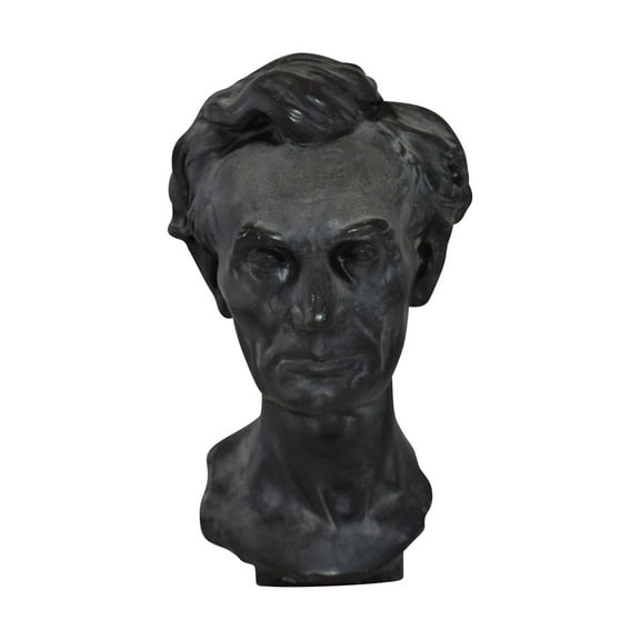 Nifao Replica of Abraham Lincoln by Leonardo Volk Plaster Cast Statue – Home Decor Sculpture, 6"L x 7"W x 13"H