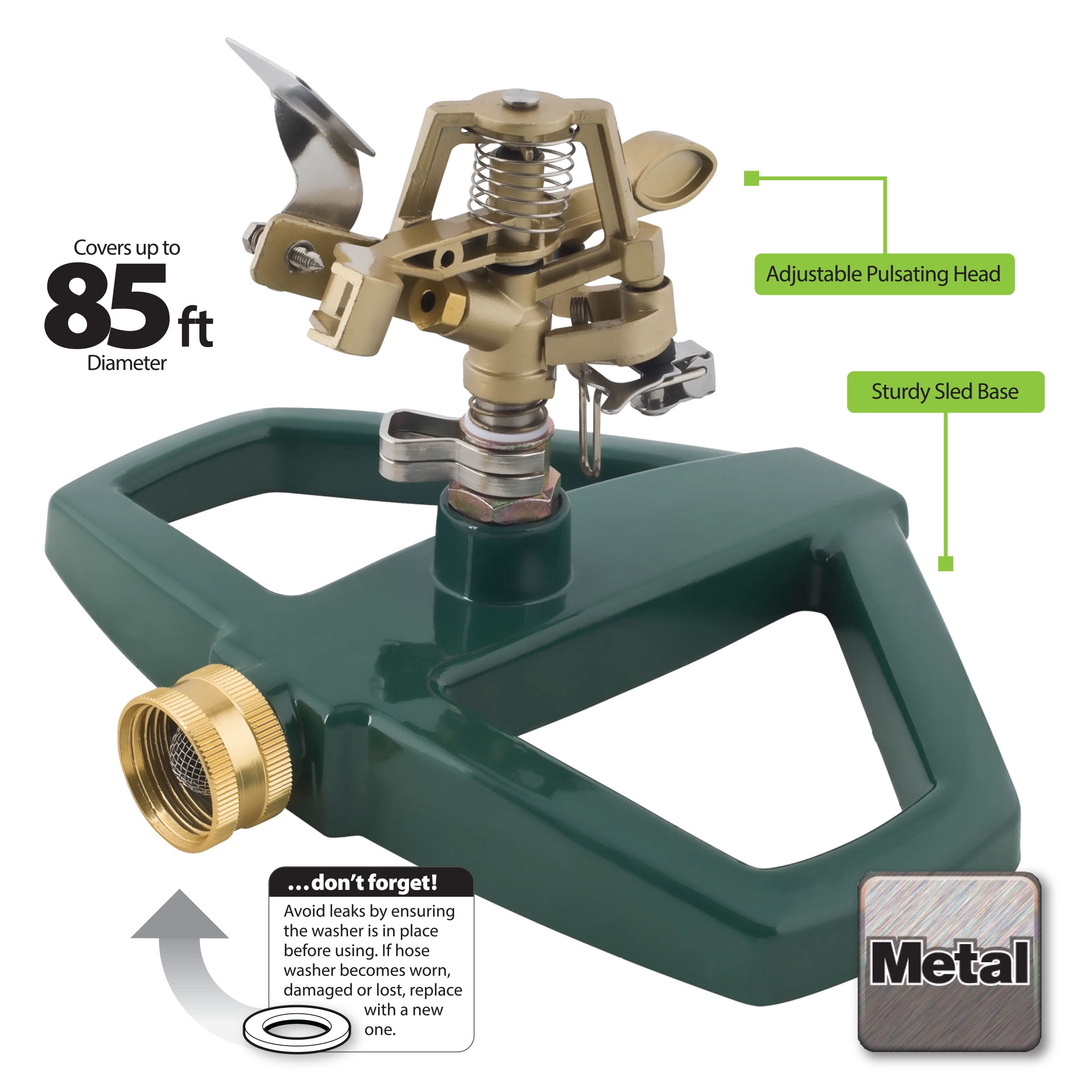 Melnor Heavy Duty Pulsating Metal Sprinkler