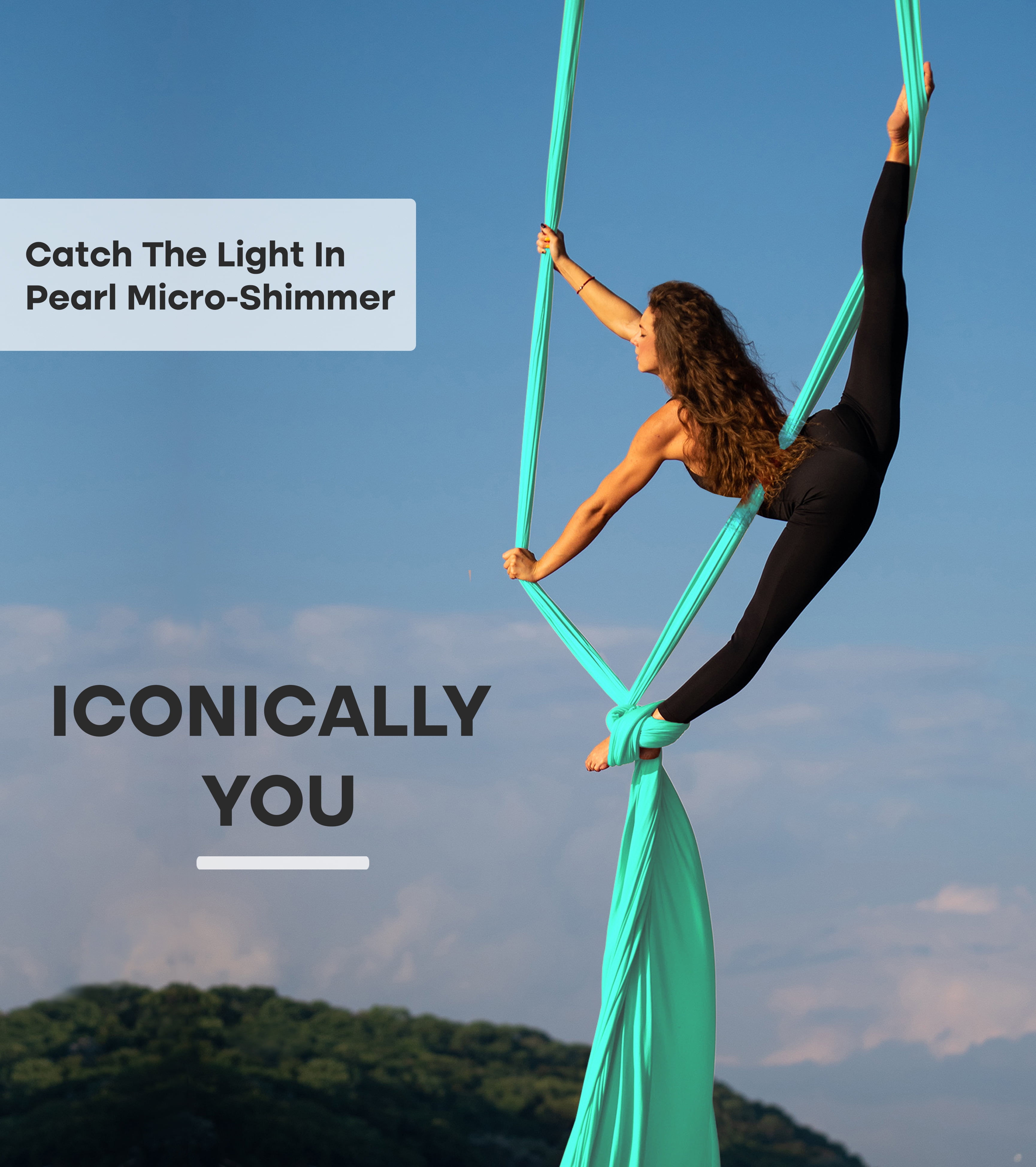 Orbsoul Aerial Silks Set + Yoga Hammock (Complete Rigging Hardware) - Premium Aerial Nylon Silks 40 Denier Tricot