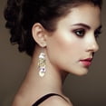 thumbnail image 4 of MasteelfCA 5 Pairs DIY Blank Earrings Heat Transfer Earring Handmade Earring Hooks Material, 4 of 7
