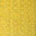 thumbnail image 1 of Ahgly Company Indoor Square Solid Yellow Modern Area Rugs, 6' Square, 1 of 4