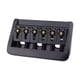 thumbnail image 4 of Puente Eléctrico para Guitarra 6 Cuerdas Ajustable Saddles Fijos de Latón Espaciado 10.5mm Aleación de Zinc Repuesto Adecuado para Músicos Modificació Negro, 4 of 9