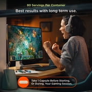 Genius Gamer, Gaming Focus Supplement, 80 Pills - Elite Nootropic Performance Booster - Boost Brain & Mental Clarity, Reaction Time & Concentration - Blue Light Support with Lutemax