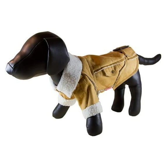 Petcessory DW11BS Cappuccino Warm 2-Leg Dog Jacket - Small