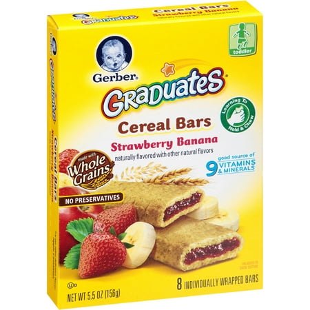 Gerber Graduates Strawberry Banana Cereal Bars
