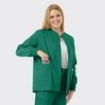 thumbnail image 2 of SPECTRUM UNIFORMS Scrub Jackets Doctor Lab Coat -Crew Neck Tops Unisex Soft Fabric Ideal | Medical Professionals, Hospital and Lab Work Wear Hunter Green, 2 of 5