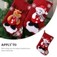thumbnail image 4 of Monstrate Rejilla Copo de nieve Medias navideñas Empaquetado de regalo Calcetines Dulces Bolsa de bocadillos Muñeco de nieve Bolsa de regalos Colgante Kits de decoración para fiestas Llevar Monstrate HA069611-04, 4 of 6