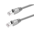 thumbnail image 1 of Monoprice Cat5e Ethernet Patch Cable - Network Internet Cord - RJ45, Stranded, 350Mhz, STP, Pure Bare Copper Wire, 24AWG, 3ft, Gray, 1 of 2