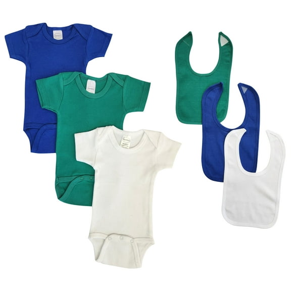 Unisex Baby 6 Pc Onezies