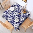 thumbnail image 2 of Pioneer Flower Floral Print Pattern Square Tablecloth, Waterproof Wipeable Spillproof Washable Table Cover for Home Kitchen Party Decor, 42"x42", 2 of 6