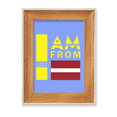 thumbnail image 1 of I Am From Latvia Desktop Wooden Photo Frame Display Picture Art Painting Multiple Sets, 1 of 3