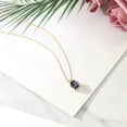 thumbnail image 4 of Gem Stone King 14K Yellow Gold Green Mystic Quartz Solitaire Pendant Necklace for Women | 3.00 Cttw | Gemstone Birthstone | Oval 10X8MM | with 18 inch Silver Chain, 4 of 4
