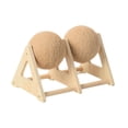 thumbnail image 3 of Pelota rascadora para gatos, juguete interactivo para hacer ejercicio, protector de muebles de madera, rascador para gatos con soporte para moler,, 3 of 8