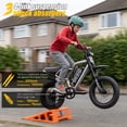thumbnail image 5 of HiKeep Mini Electric Bike for Teenagers, Class 2 Electric Bike, 750W Motor, 48V 15Ah Battery Ebike, 20MPH Electric Bicycle, 16x3.0 Fat Tire, UL2849, 5 of 8