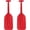 Red, variant on Telescopic Kayak Paddle - 2Pcs Plastic Aluminum Canoe Oar, Boating Accessories River Tubing Paddles