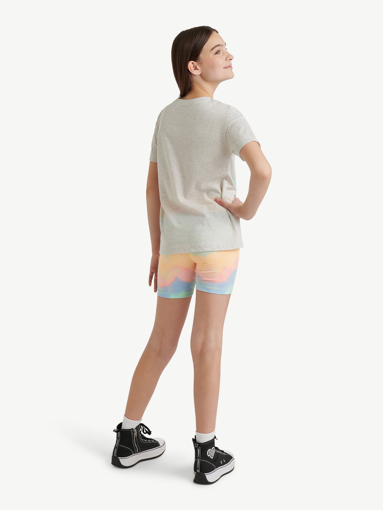 Justice Girls Oversized Tee & Bike Short Set, Sizes XS - XLP