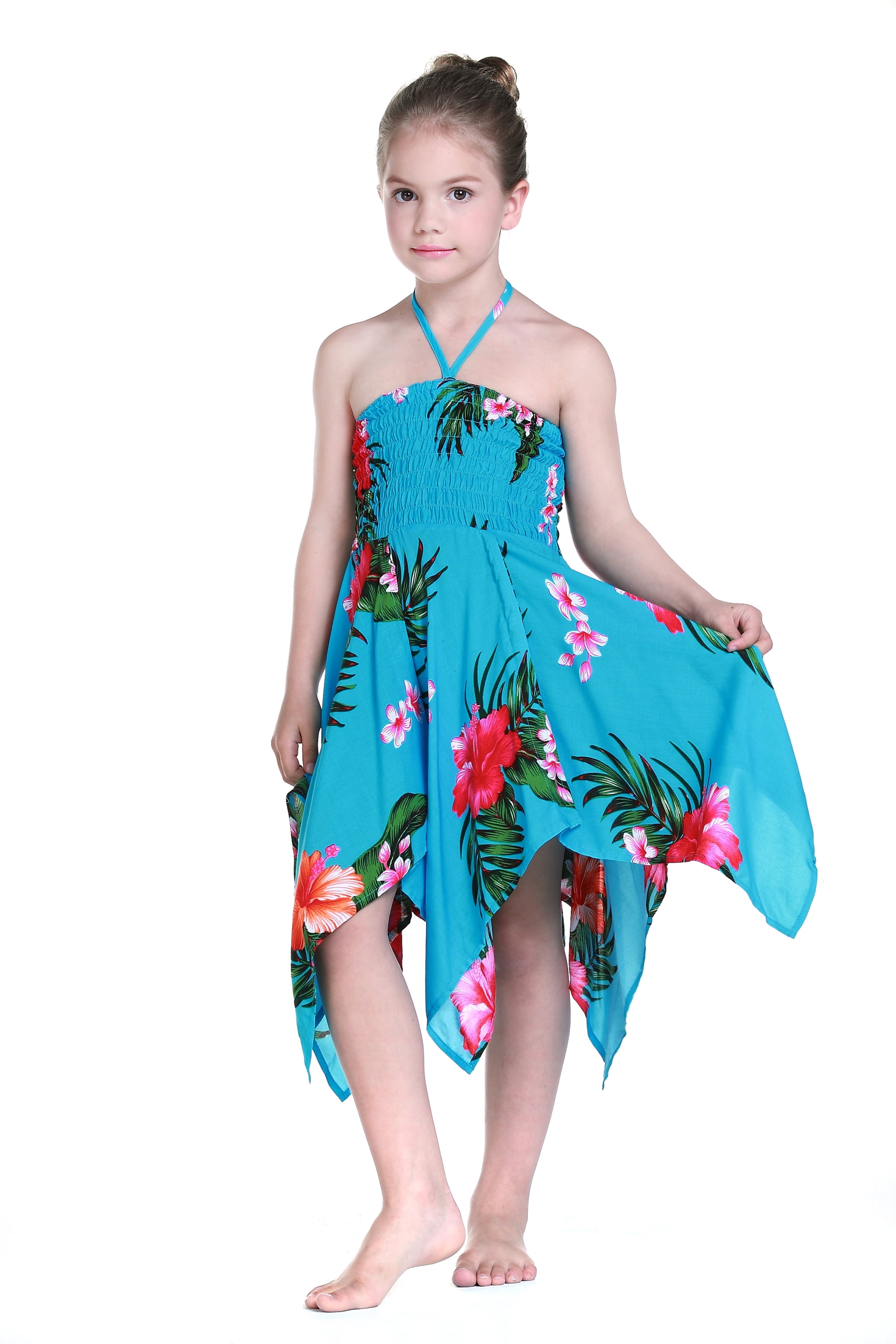 Girl Gypsy Hawaiian Luau Dress 