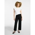 thumbnail image 4 of Time and Tru Women's Ponte Knit Patch Pocket Pants, 28" Inseam, Sizes 0-20, 4 of 6