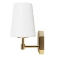 thumbnail image 4 of Hunter - Nolita 1-light Alturas Gold, Small Sconce Light, Dimmable, Modern Style, for Bedrooms, Dining, Living Rooms - 19890, 4 of 6